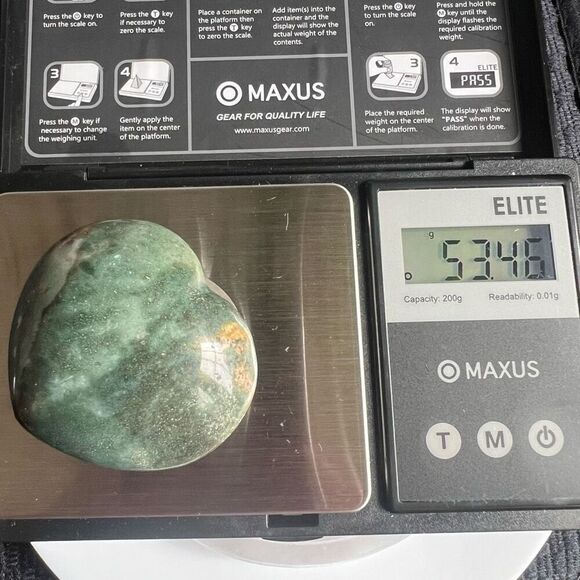 OC Jasper Crystal Heart Carving - Picture 10 of 11